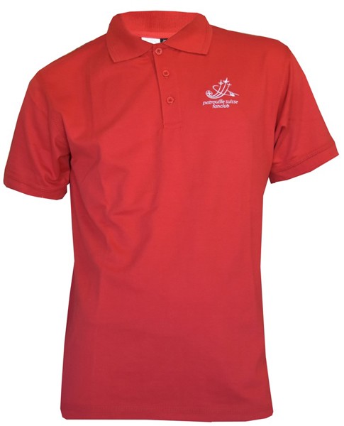 Bild von Patrouille Suisse Fanclub Polo Shirt rot 